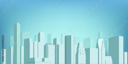 Vector illustration of city silhouette