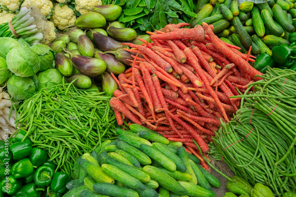 Vegetables for sale, Kolkata, India.