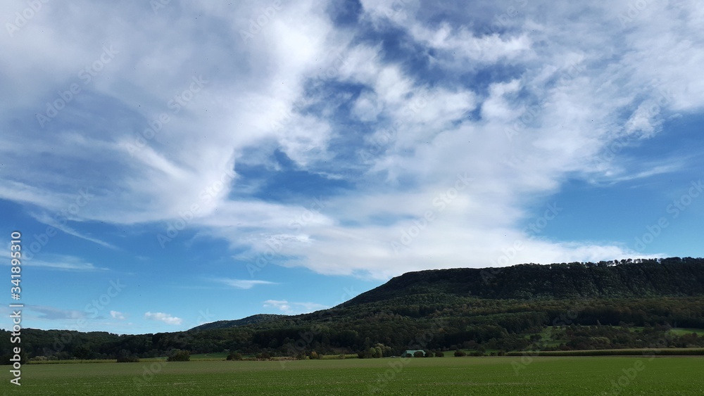 Wolken über dem Land