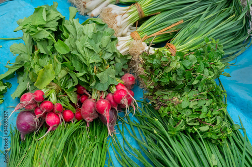 Vegetables for sale, Kolkata, India.