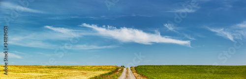 Straße in der Wüste Bardenas Reales Navarra