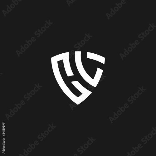 CL monogram logo with shield shape