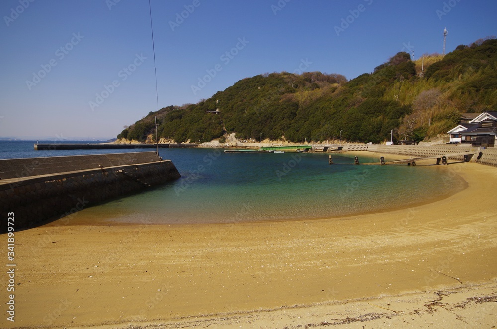 Obraz premium 小飛島の海岸