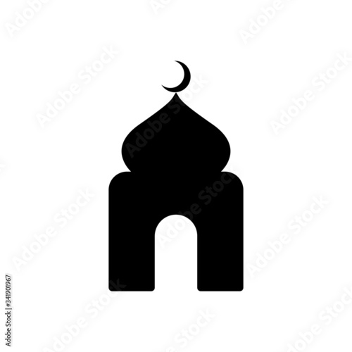 mosque icon vector simple design