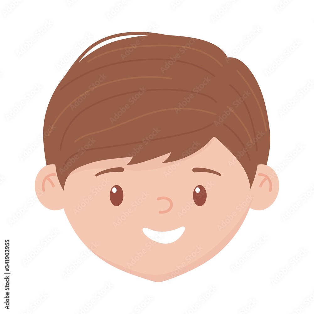 Isolated avatar man head vector design Isolated avatar man head vector design