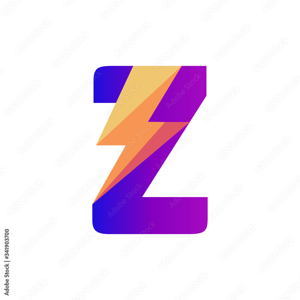 Letter Z Lightning Vector Logo Design Template Letter Z Lightning Vector Logo Design Template