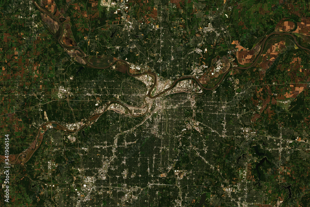 Watch Kc Camera Map High resolution satellite image of Kansas City, USA - contains modified ...