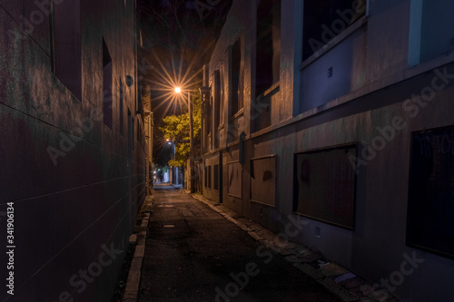 old street in the night