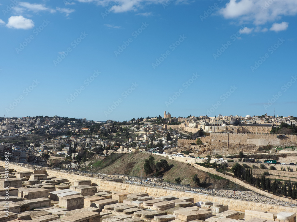 Israel Jerusalem view from Mount of Olives　