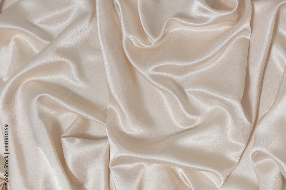 smooth elegant beige background of silk fabric lined with waves smooth elegant beige background of silk fabric lined with waves