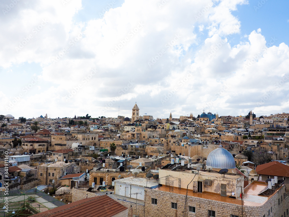 Israel Jerusalem old town city scape