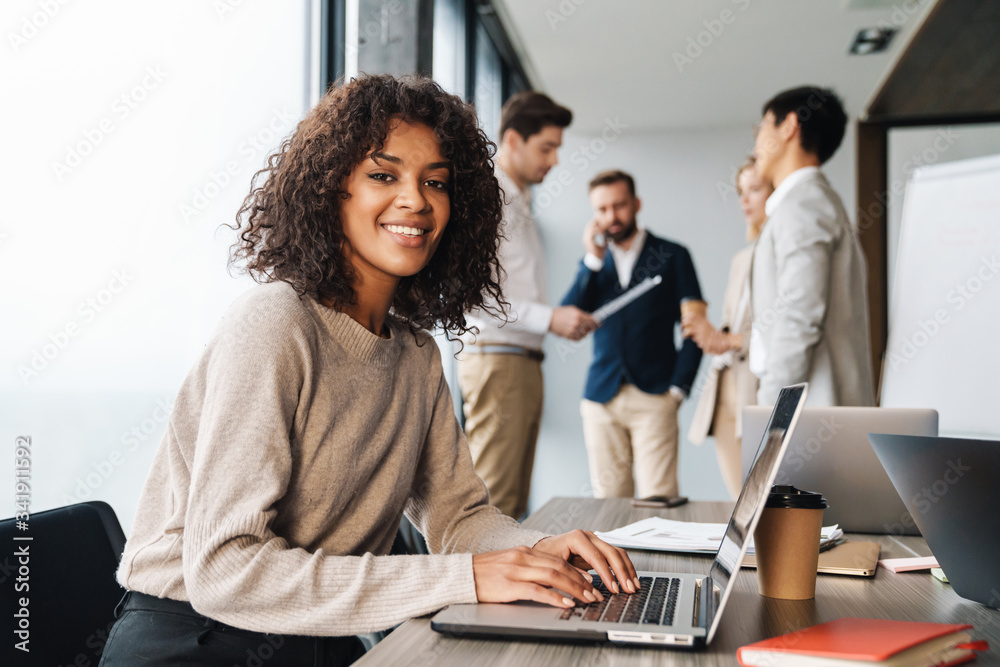 Attractive african young confident businesswoman Attractive african young confident businesswoman