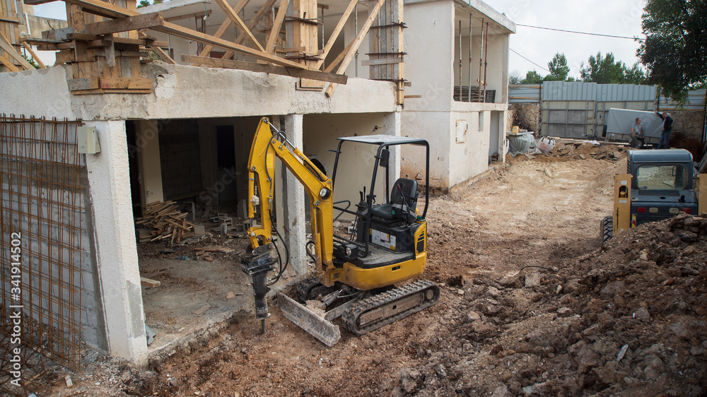 Fototapeta premium construction site in the city