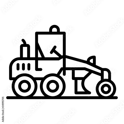 Business grader machine icon. Outline business grader machine vector icon for web design isolated on white background