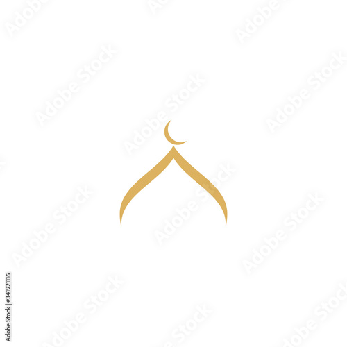 Canvastavla Mosque Logo Template vector symbol