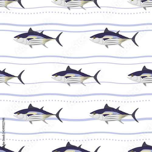 Tuna. Skipjack Tuna. Commercial Fish species.