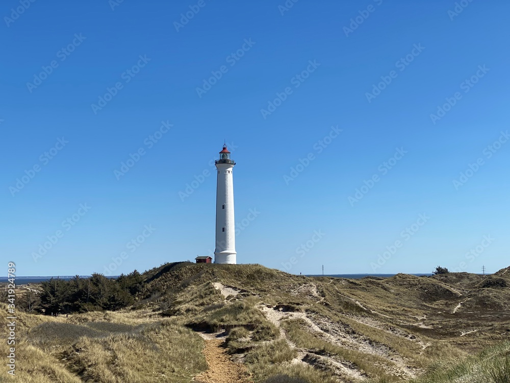 lighthouse on the coast of danmark