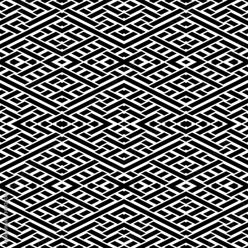 Seamless pattern with oblique black bands