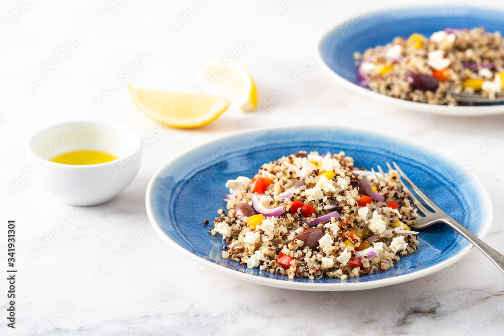 Mediterranean quinoa salad