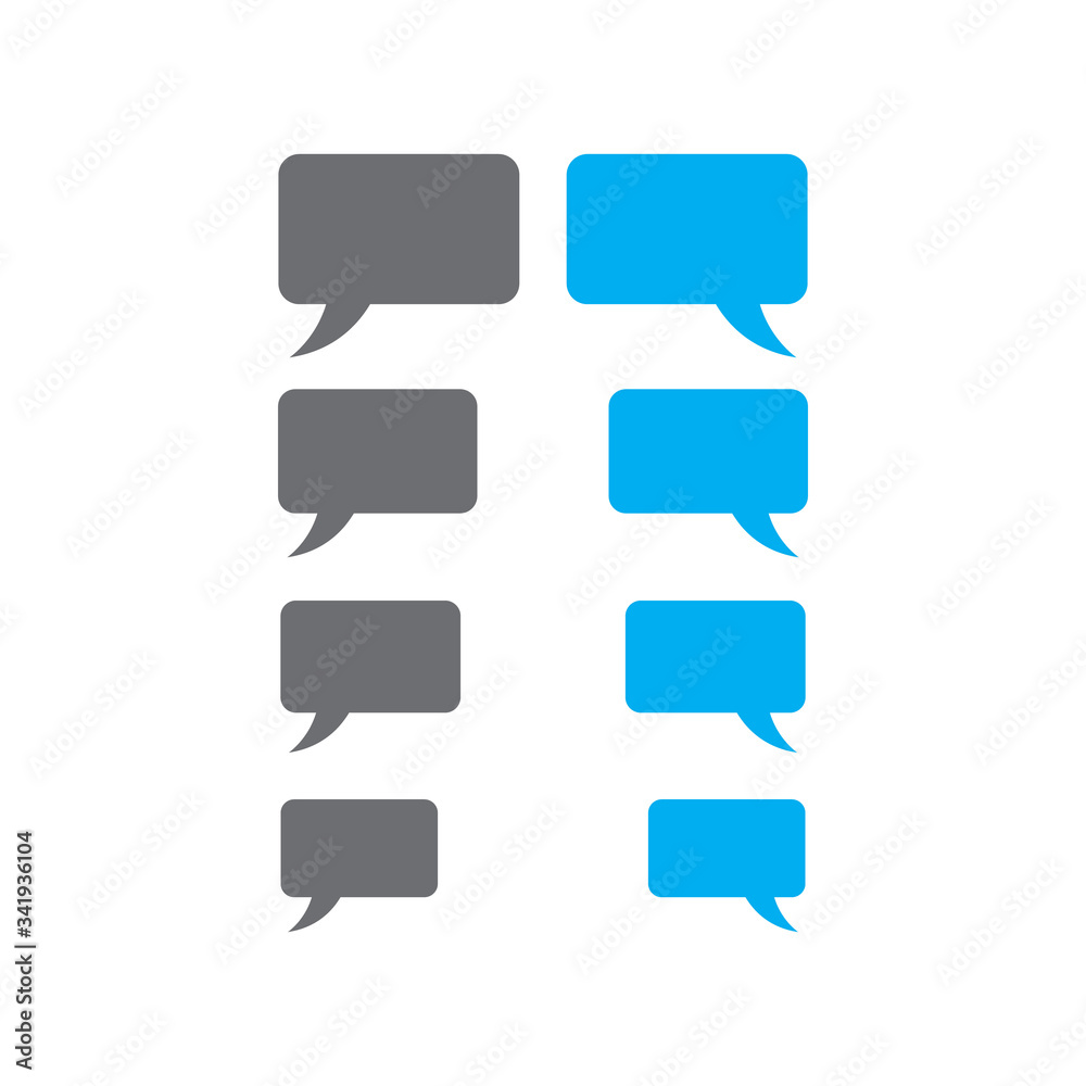 Message chat bubbles icon design. vector illustration Message chat bubbles icon design. vector illustration