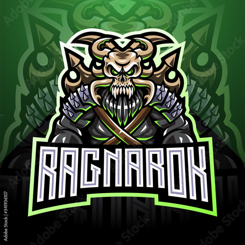 Ragnarok esport mascot logo design