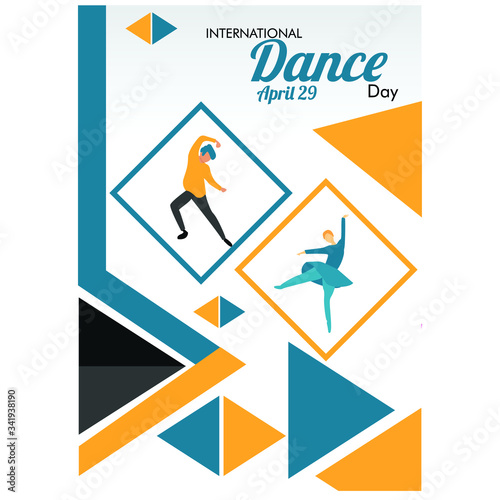 Dance Day, creative banner or poster for World Dance Day with nice and creative design illustration.