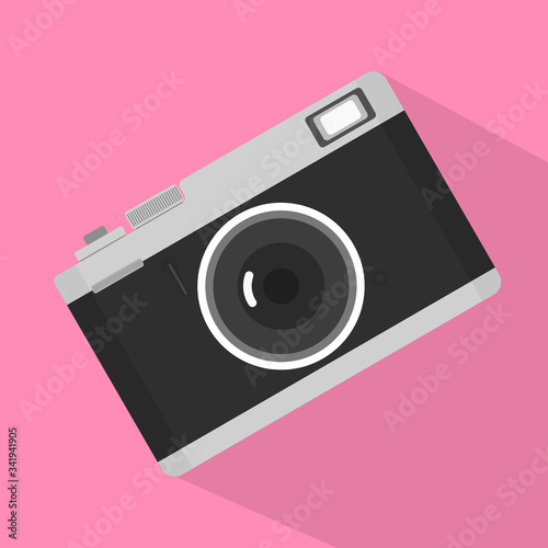 retro photo camera vector