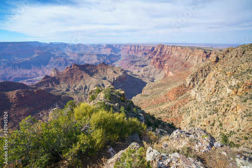 navajo point at the south rim of grand canyon in arizona, usa