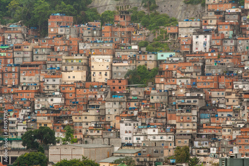 view of a favela in Rio de Janeiro Brazil © Sacha Specker
