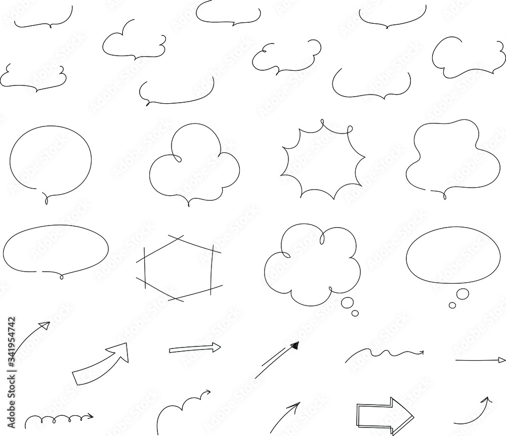 シンプルでおしゃれな吹き出し 矢印 イラスト Stock Vector Adobe Stock シンプルでおしゃれな吹き出し 矢印 イラスト Stock Vector Adobe Stock