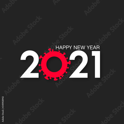 happy new year 2021- coronavirus, covid 19