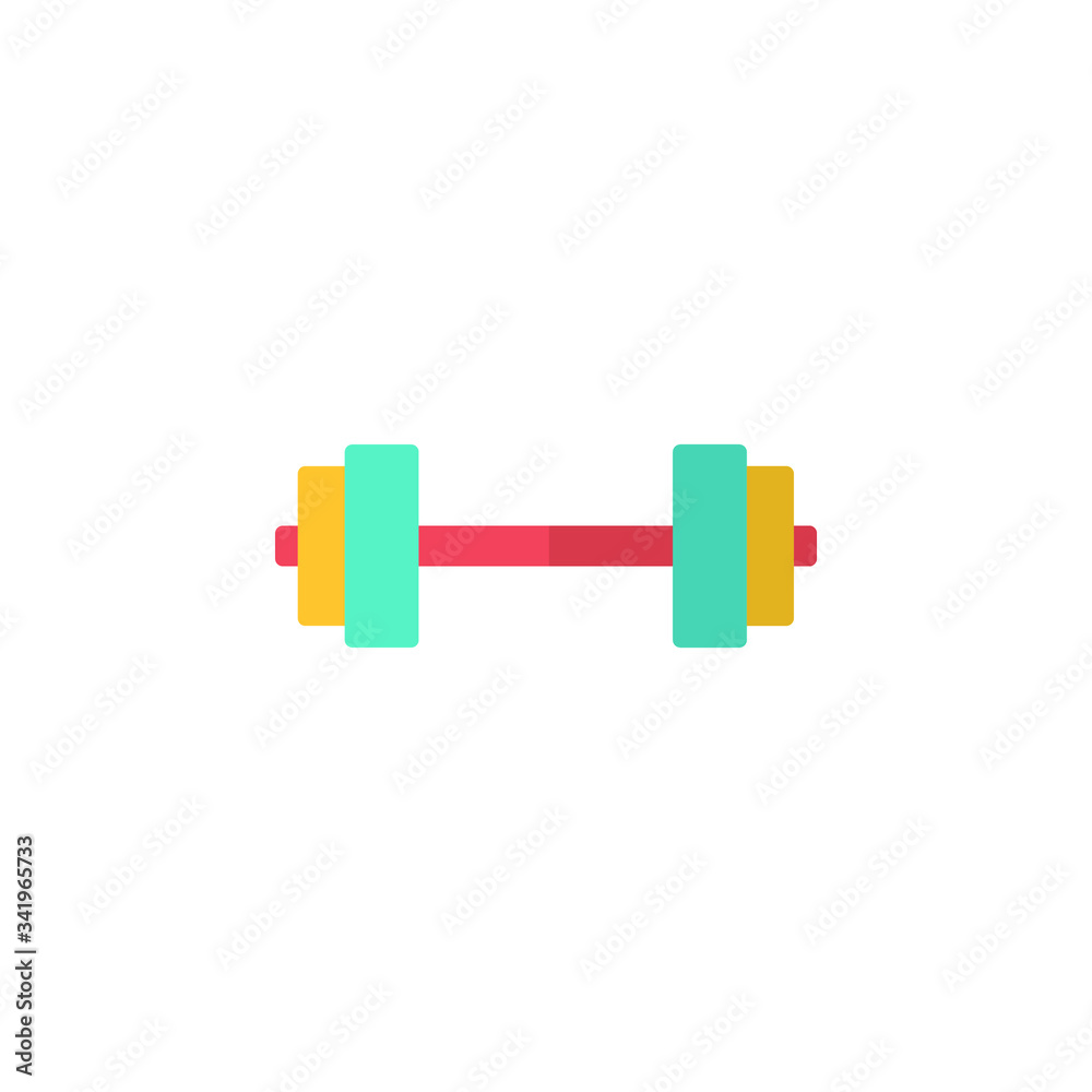 dumbbell icon vector illustration flat design dumbbell icon vector illustration flat design