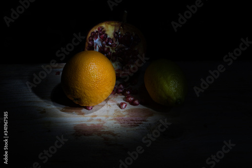 Tableau sur toile Natura morta con frutta
