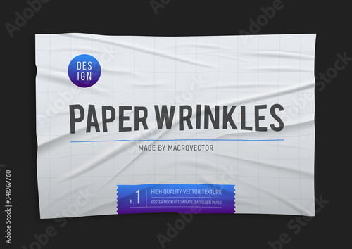 Wrinkled Paper Poster 