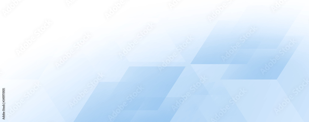 Fototapeta premium Light blue wide banner background