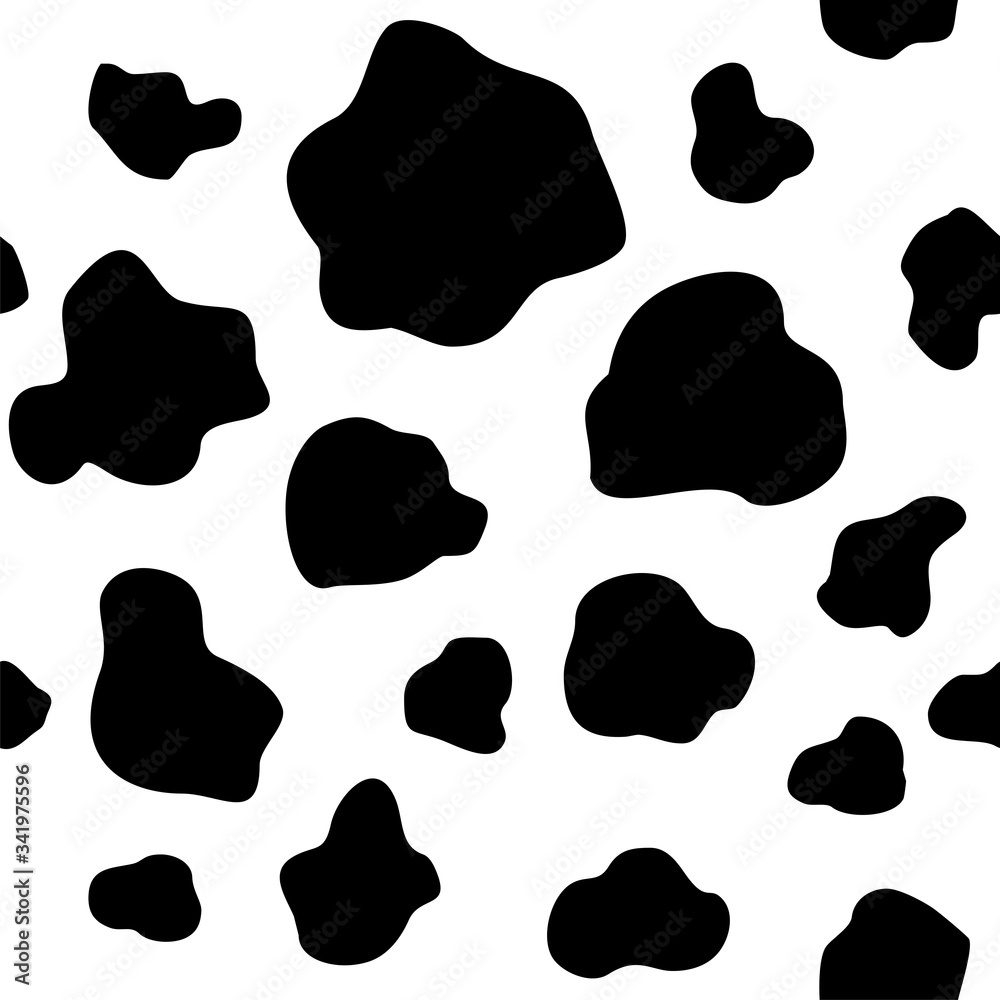 Seamless vector cow print. Seamless vector cow print.