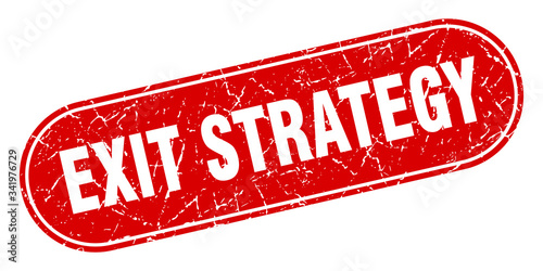 exit strategy sign. exit strategy grunge red stamp. Label