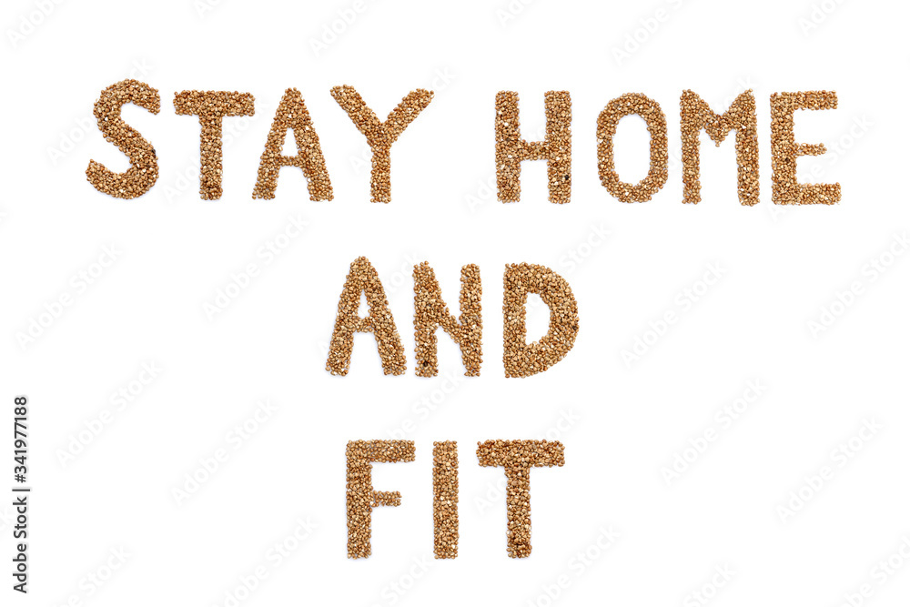 Stay home concept of self-isolation during the Covid-19 coronavirus pandemic. The inscription Stay home concept of self-isolation during the Covid-19 coronavirus pandemic. The inscription