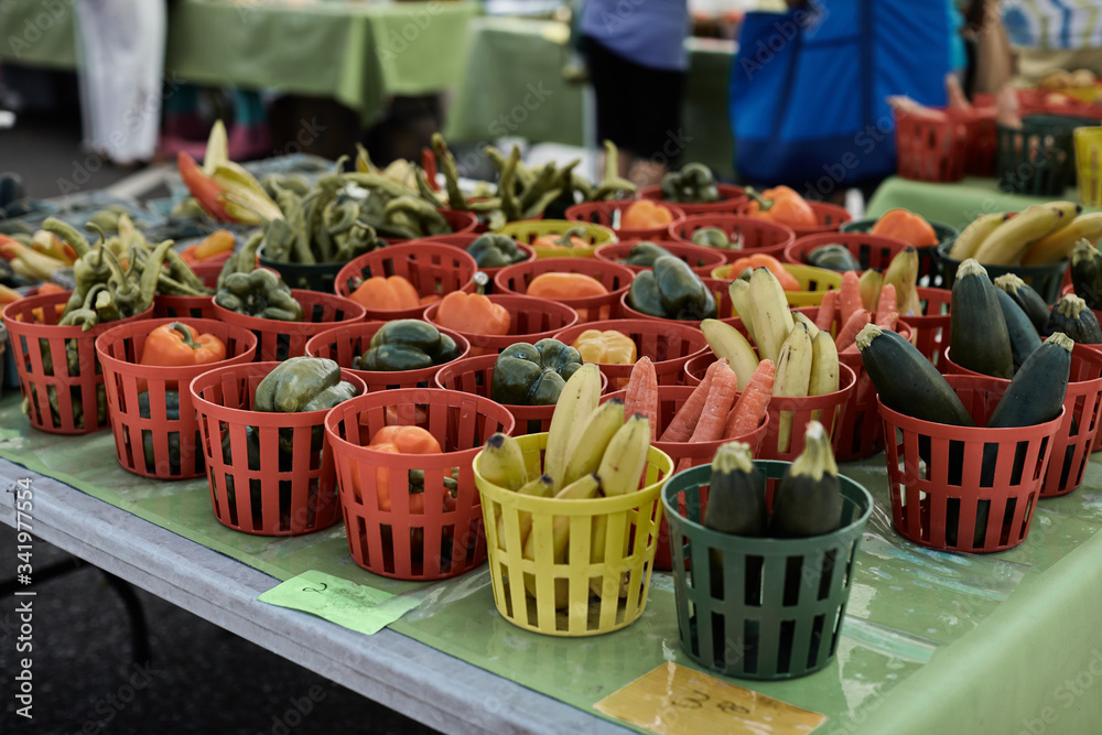 fresh vegetables at the market