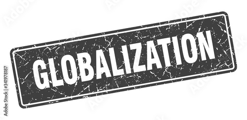 globalization stamp. globalization vintage black label. Sign