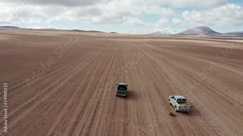 Roadtrip for Altiplano in Bolivia by two Toyota Hilux photo