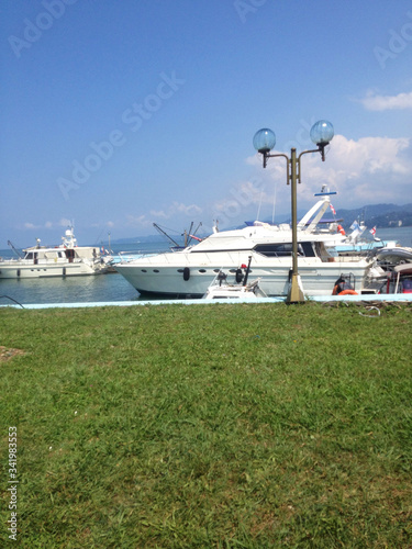 Obraz na płótnie Seaside bouelvard in Batumi, Georgia. w salonie