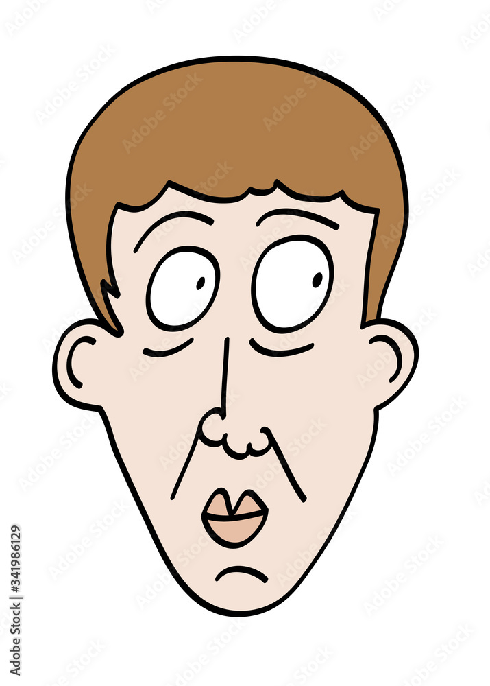 pale skin man face cartoon pale skin man face cartoon