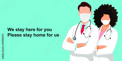 Online consultation doctor concept. Flat design concept of online medicine and healthcare application for website. Medical diagnostics over the Internet. Doctor online landing page vector.