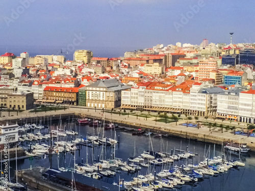 Aerial view in La Coruña, city of Galicia,Spain. Drone Photo © VEOy.com