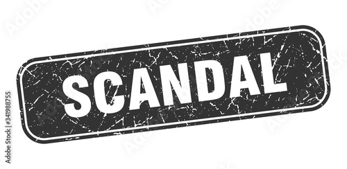 scandal stamp. scandal square grungy black sign