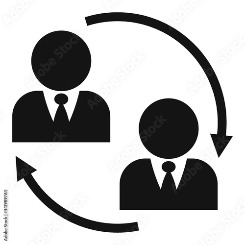 Referral program strategy icon. Simple illustration of referral program strategy vector icon for web design isolated on white background