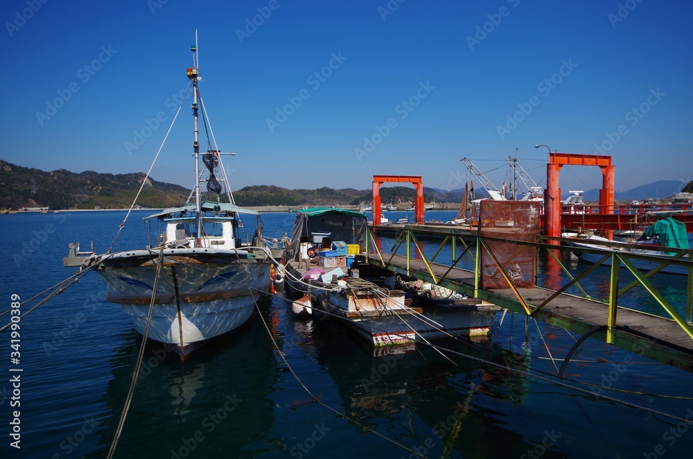 北木島の漁港