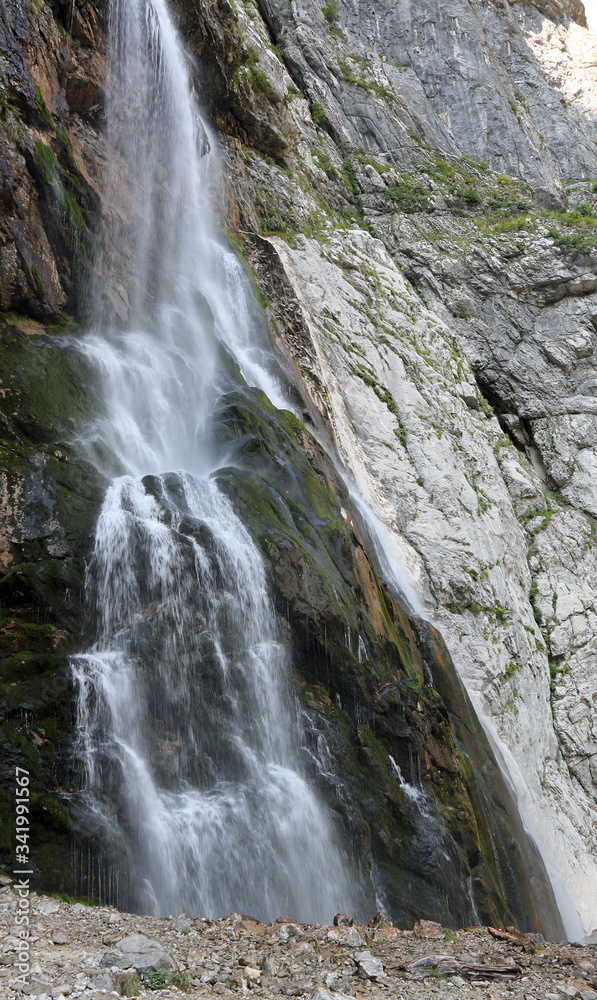 Gegsky waterfall in Abkhazia