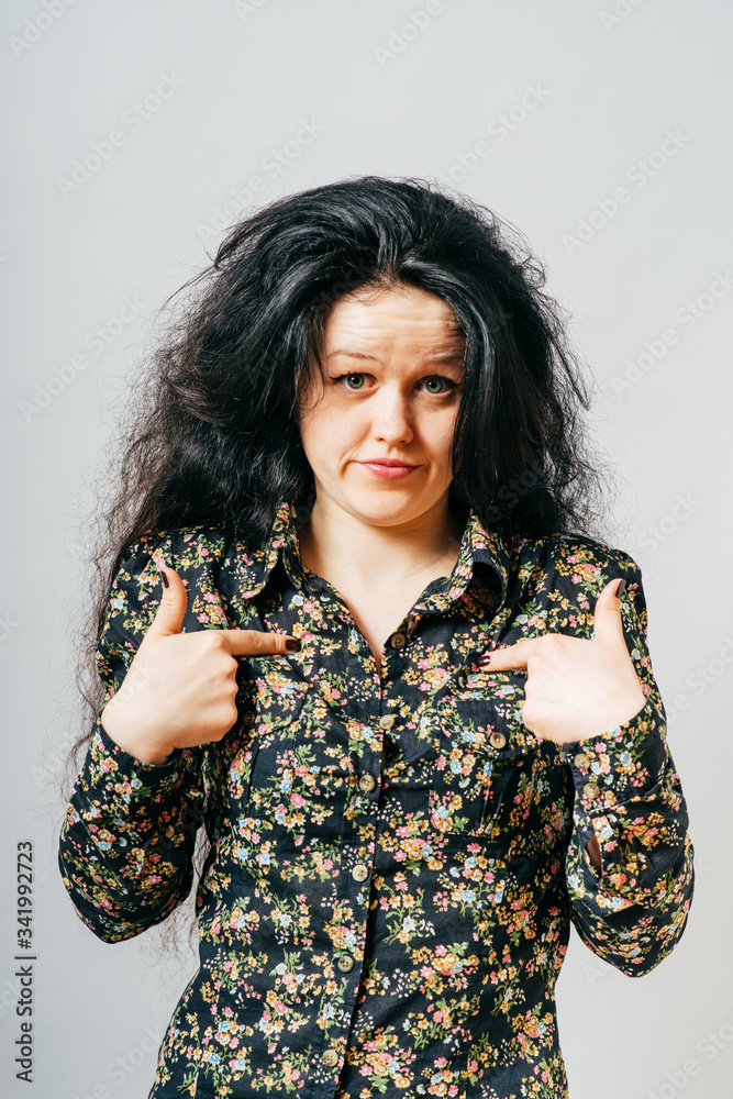 girl points to itself girl points to itself